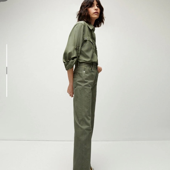 Veronica Beard Jada silk button down top - Picture 4 of 8